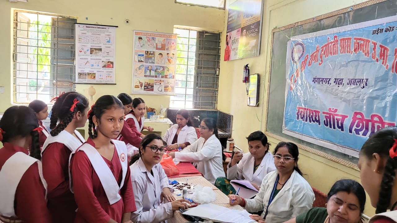 पहले दिन 16 हजार 325 बालिकाओं की गई हीमोग्लोबिन की जाँच